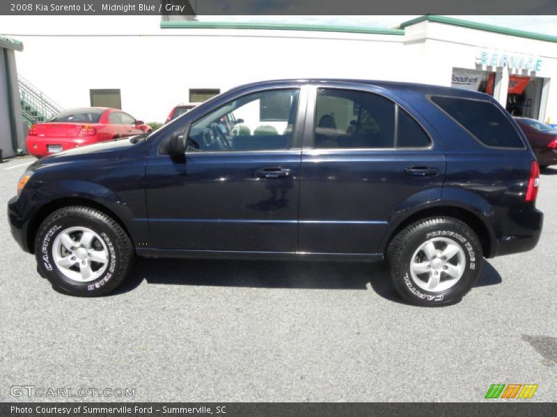 Midnight Blue / Gray 2008 Kia Sorento LX