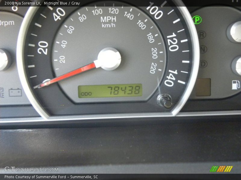 Midnight Blue / Gray 2008 Kia Sorento LX