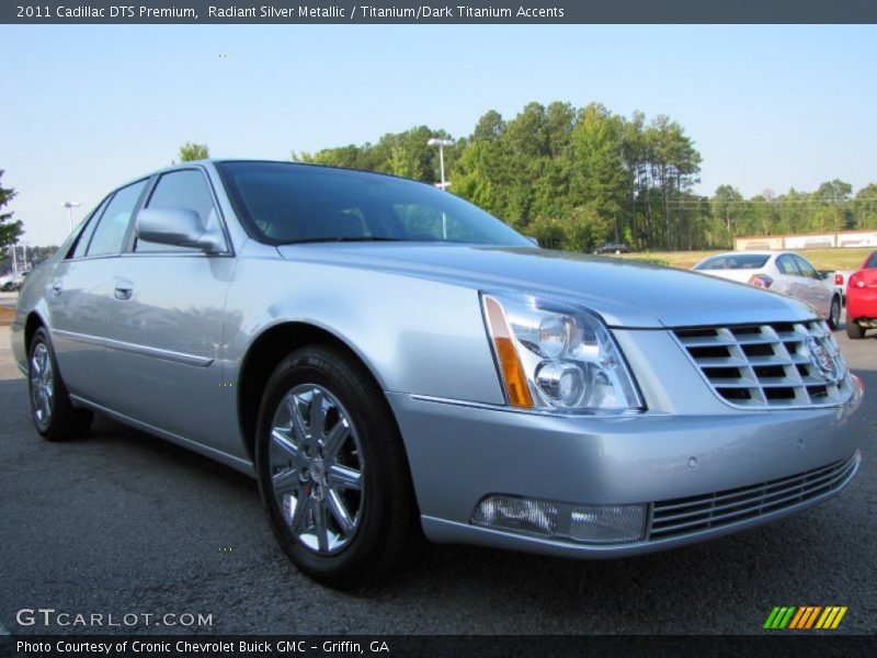 Radiant Silver Metallic / Titanium/Dark Titanium Accents 2011 Cadillac DTS Premium
