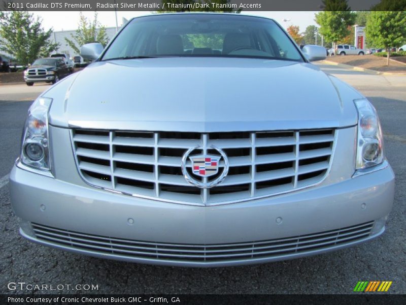 Radiant Silver Metallic / Titanium/Dark Titanium Accents 2011 Cadillac DTS Premium