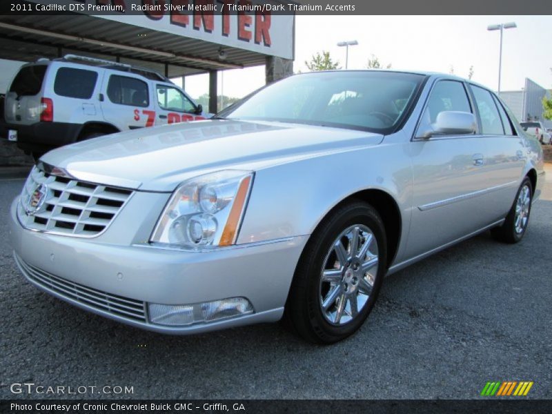 Radiant Silver Metallic / Titanium/Dark Titanium Accents 2011 Cadillac DTS Premium