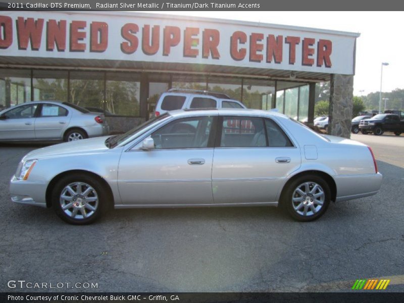 Radiant Silver Metallic / Titanium/Dark Titanium Accents 2011 Cadillac DTS Premium