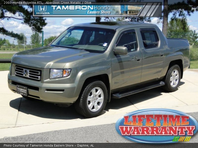 Aberdeen Green Metallic / Olive 2007 Honda Ridgeline RTL