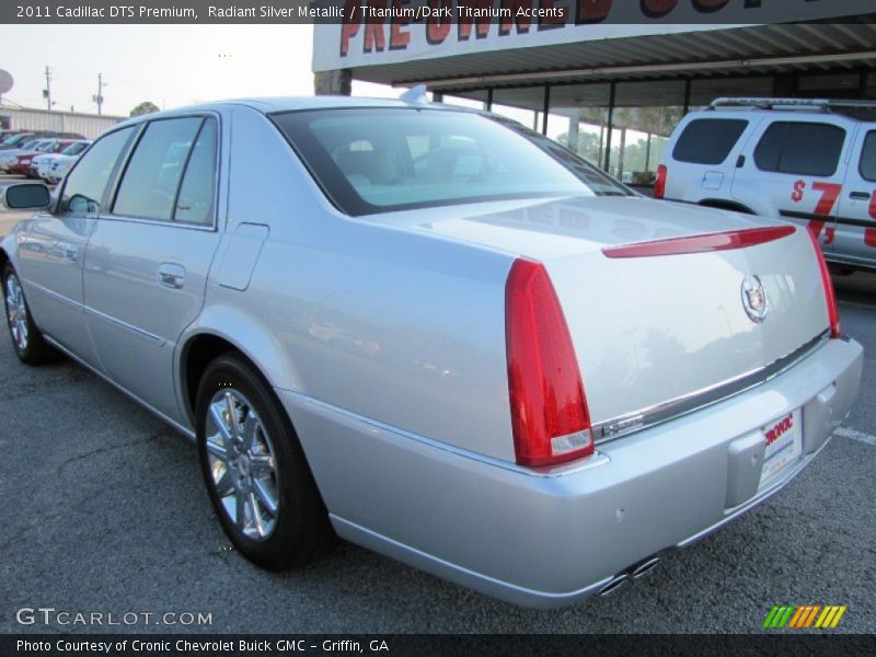 Radiant Silver Metallic / Titanium/Dark Titanium Accents 2011 Cadillac DTS Premium