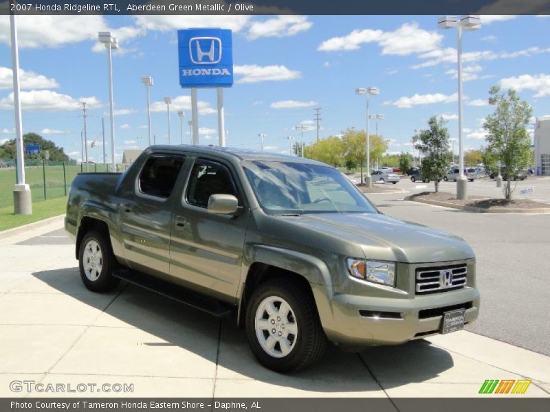 Aberdeen Green Metallic / Olive 2007 Honda Ridgeline RTL