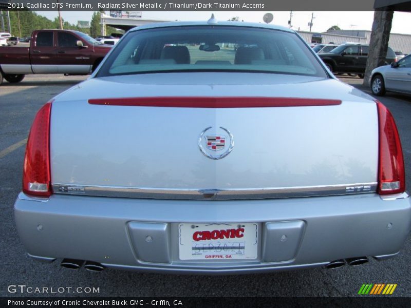 Radiant Silver Metallic / Titanium/Dark Titanium Accents 2011 Cadillac DTS Premium