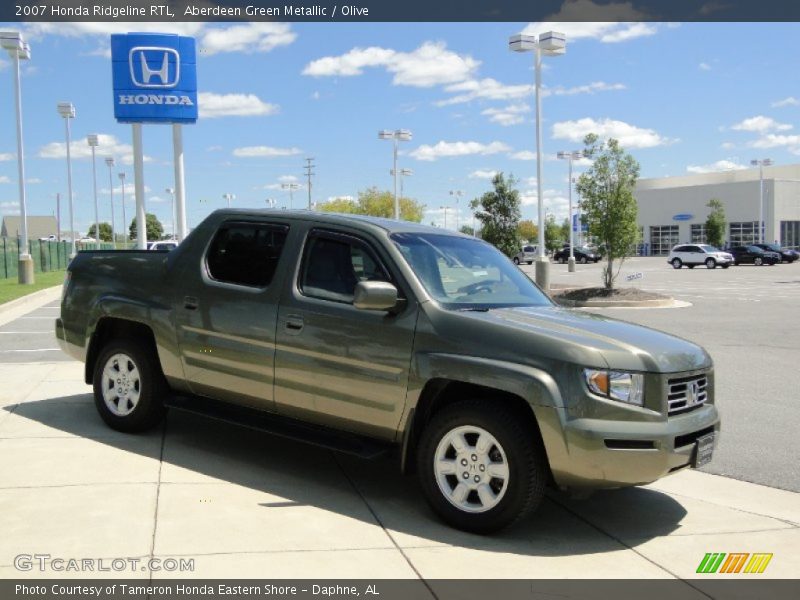 Aberdeen Green Metallic / Olive 2007 Honda Ridgeline RTL
