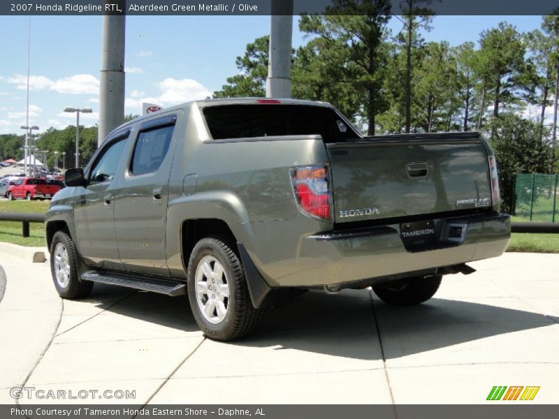Aberdeen Green Metallic / Olive 2007 Honda Ridgeline RTL