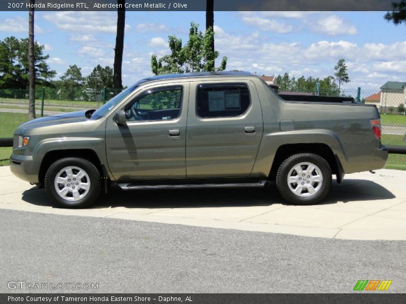 Aberdeen Green Metallic / Olive 2007 Honda Ridgeline RTL