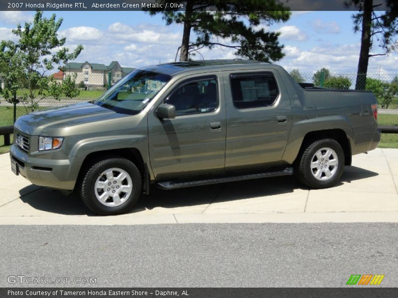 Aberdeen Green Metallic / Olive 2007 Honda Ridgeline RTL