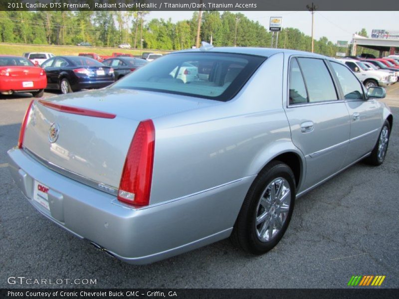 Radiant Silver Metallic / Titanium/Dark Titanium Accents 2011 Cadillac DTS Premium