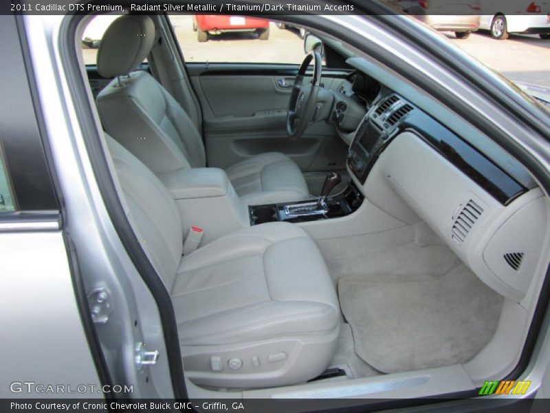 Radiant Silver Metallic / Titanium/Dark Titanium Accents 2011 Cadillac DTS Premium