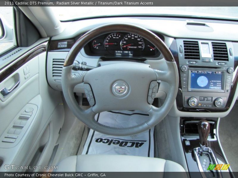 Radiant Silver Metallic / Titanium/Dark Titanium Accents 2011 Cadillac DTS Premium