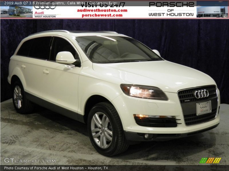 Calla White / Cardamom Beige 2009 Audi Q7 3.6 Premium quattro