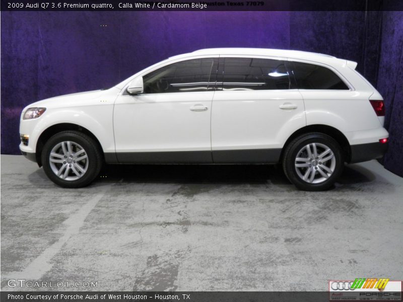 Calla White / Cardamom Beige 2009 Audi Q7 3.6 Premium quattro