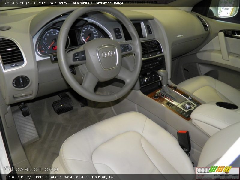 Calla White / Cardamom Beige 2009 Audi Q7 3.6 Premium quattro