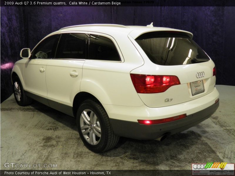 Calla White / Cardamom Beige 2009 Audi Q7 3.6 Premium quattro