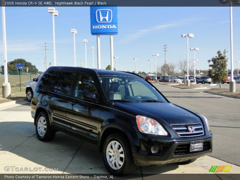 Nighthawk Black Pearl / Black 2006 Honda CR-V SE 4WD