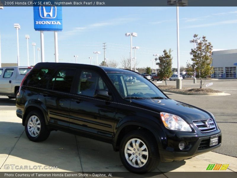 Nighthawk Black Pearl / Black 2006 Honda CR-V SE 4WD