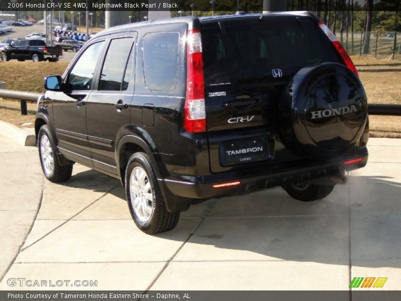 Nighthawk Black Pearl / Black 2006 Honda CR-V SE 4WD