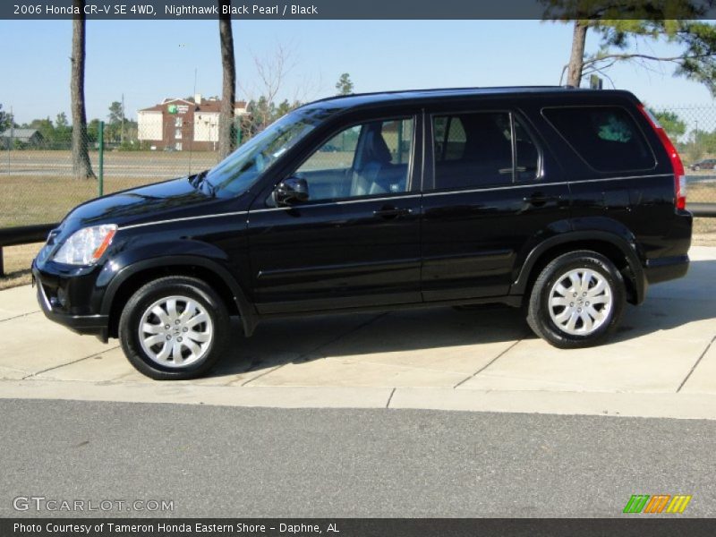Nighthawk Black Pearl / Black 2006 Honda CR-V SE 4WD