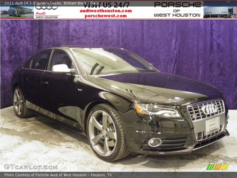 Brilliant Black / Black 2011 Audi S4 3.0 quattro Sedan