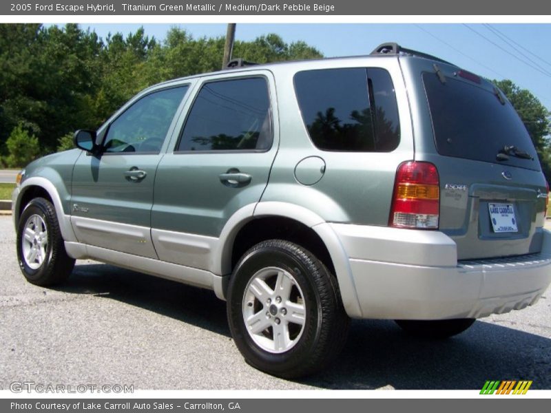 Titanium Green Metallic / Medium/Dark Pebble Beige 2005 Ford Escape Hybrid