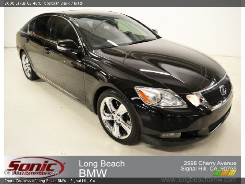 Obsidian Black / Black 2008 Lexus GS 460