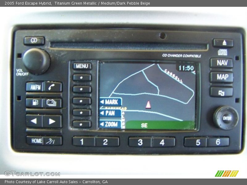 Titanium Green Metallic / Medium/Dark Pebble Beige 2005 Ford Escape Hybrid