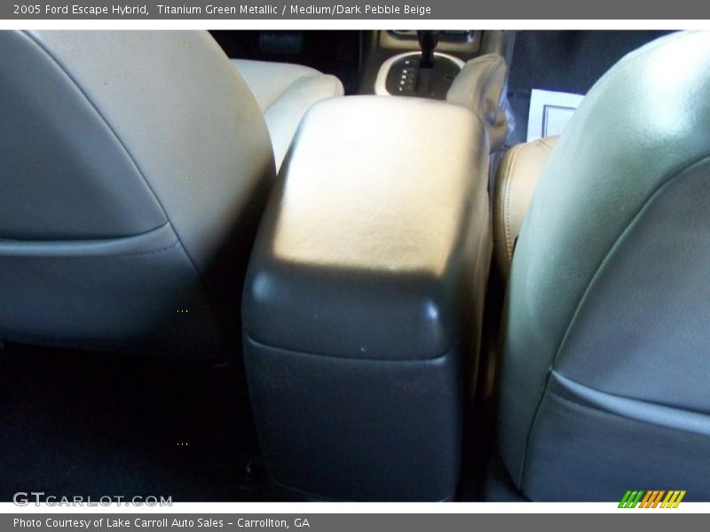 Titanium Green Metallic / Medium/Dark Pebble Beige 2005 Ford Escape Hybrid