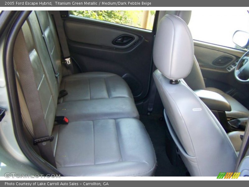 Titanium Green Metallic / Medium/Dark Pebble Beige 2005 Ford Escape Hybrid