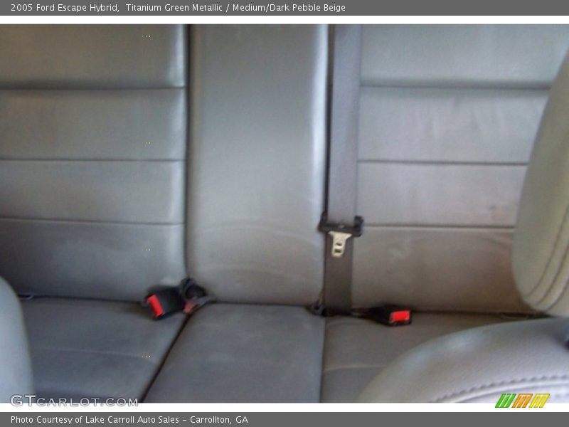 Titanium Green Metallic / Medium/Dark Pebble Beige 2005 Ford Escape Hybrid