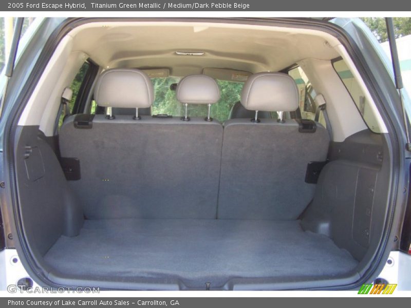 Titanium Green Metallic / Medium/Dark Pebble Beige 2005 Ford Escape Hybrid
