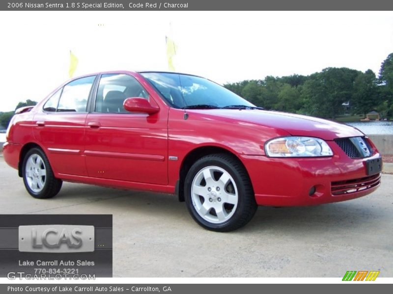 Code Red / Charcoal 2006 Nissan Sentra 1.8 S Special Edition