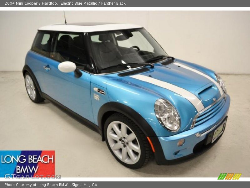 Electric Blue Metallic / Panther Black 2004 Mini Cooper S Hardtop