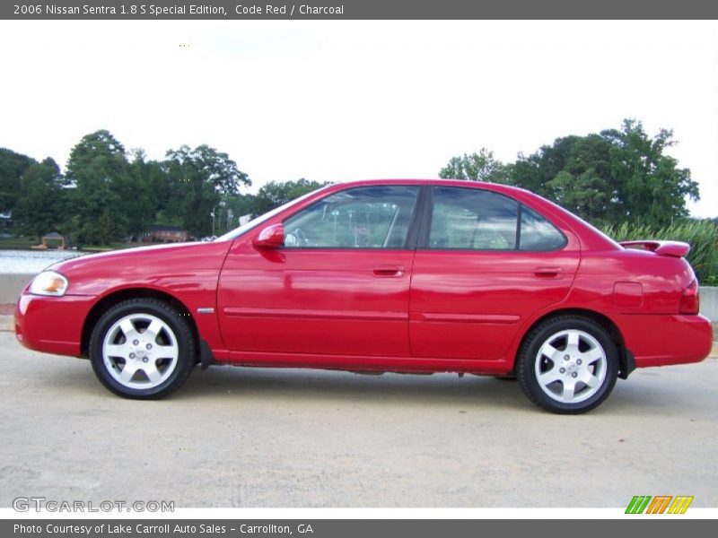 Code Red / Charcoal 2006 Nissan Sentra 1.8 S Special Edition