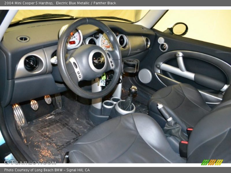 Electric Blue Metallic / Panther Black 2004 Mini Cooper S Hardtop