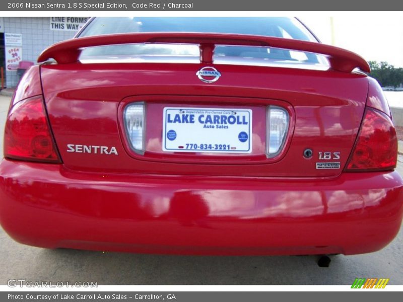 Code Red / Charcoal 2006 Nissan Sentra 1.8 S Special Edition