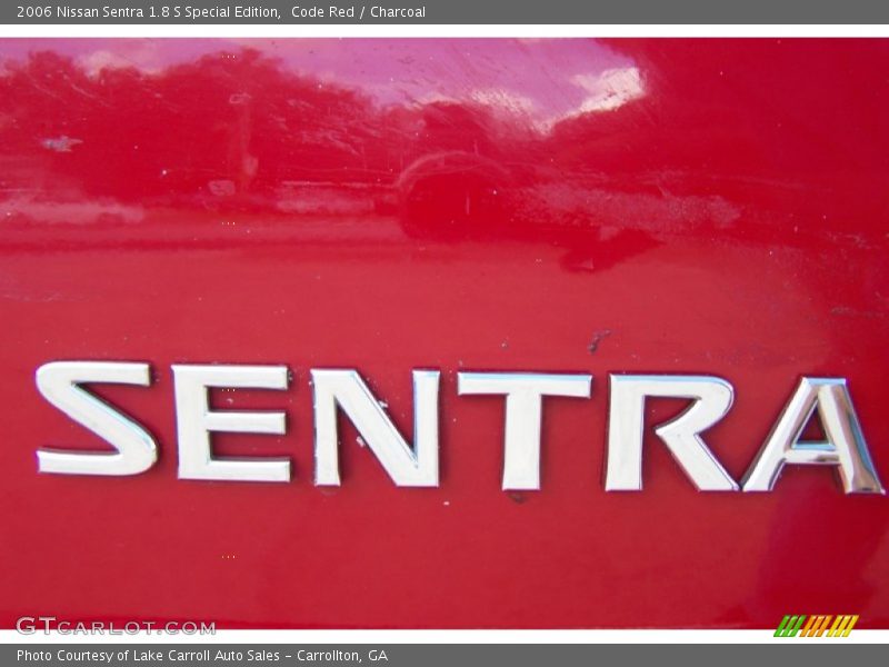 Code Red / Charcoal 2006 Nissan Sentra 1.8 S Special Edition