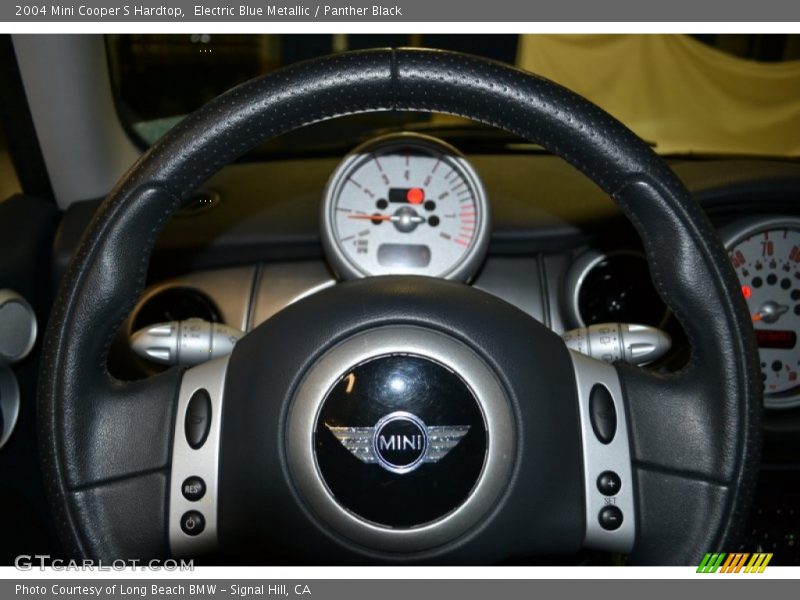 Electric Blue Metallic / Panther Black 2004 Mini Cooper S Hardtop