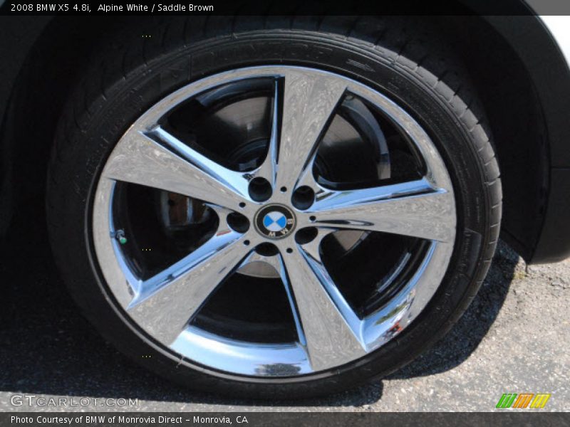 Alpine White / Saddle Brown 2008 BMW X5 4.8i