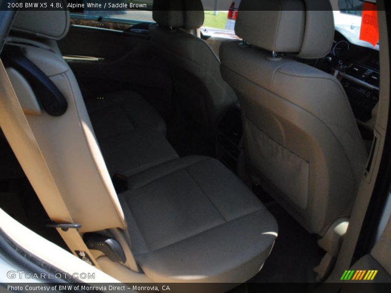 Alpine White / Saddle Brown 2008 BMW X5 4.8i