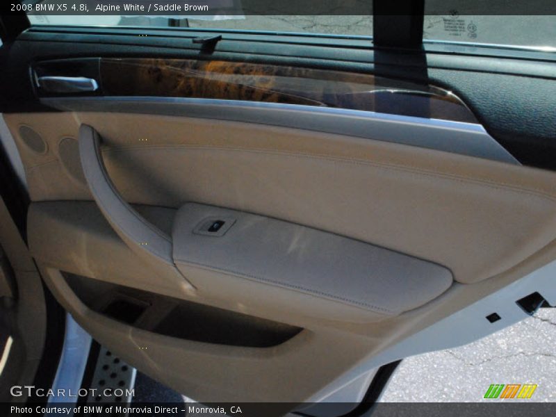 Alpine White / Saddle Brown 2008 BMW X5 4.8i