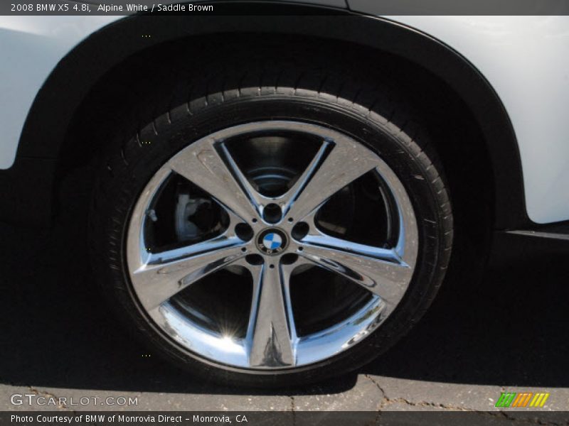Alpine White / Saddle Brown 2008 BMW X5 4.8i