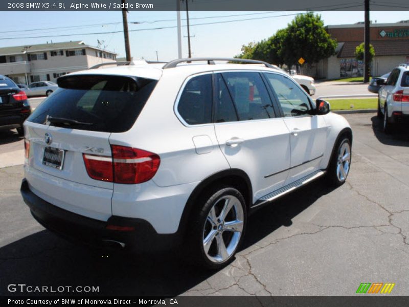Alpine White / Saddle Brown 2008 BMW X5 4.8i