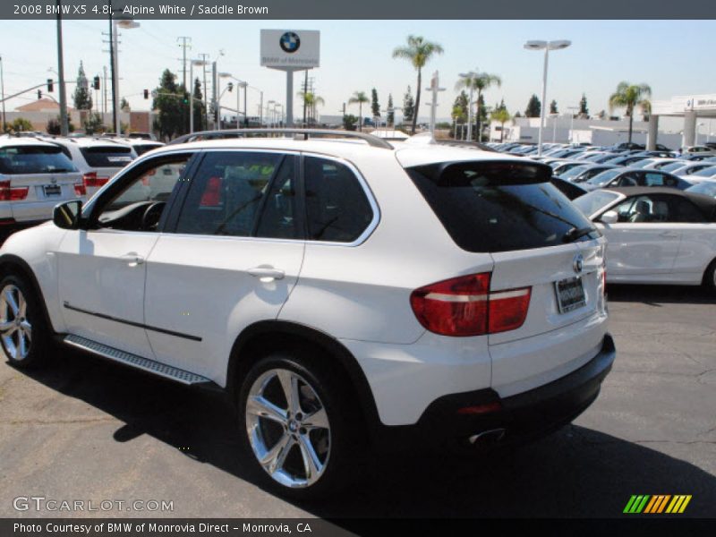 Alpine White / Saddle Brown 2008 BMW X5 4.8i