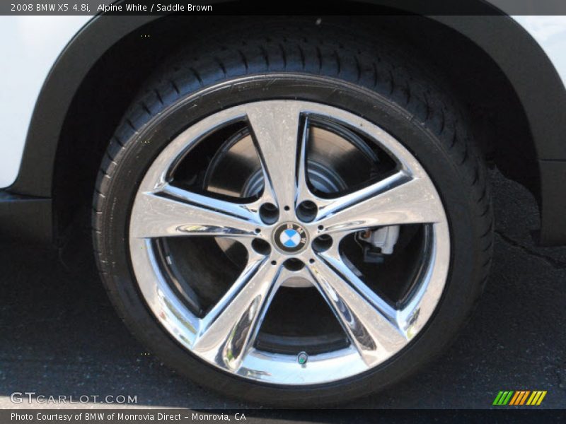Alpine White / Saddle Brown 2008 BMW X5 4.8i