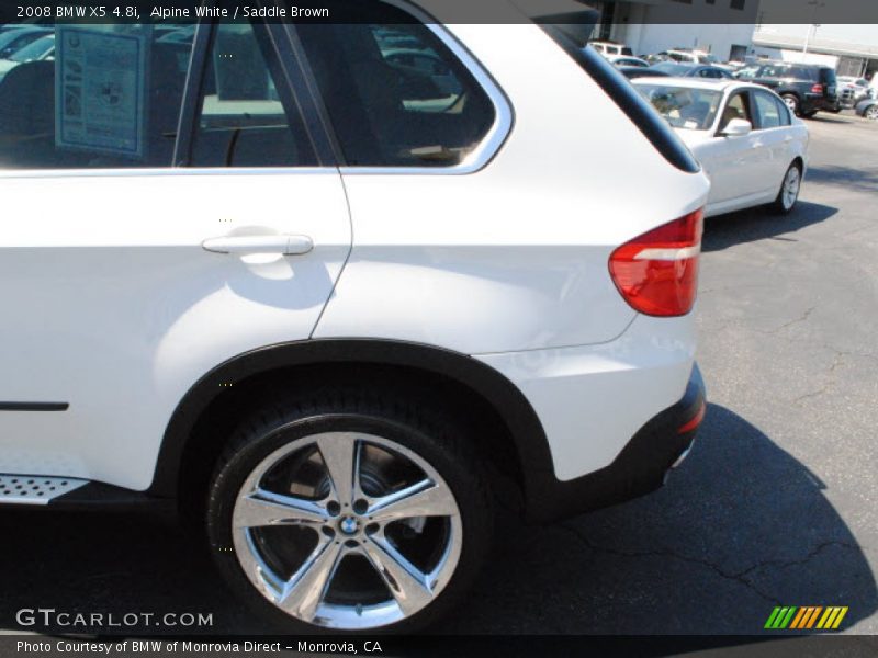 Alpine White / Saddle Brown 2008 BMW X5 4.8i