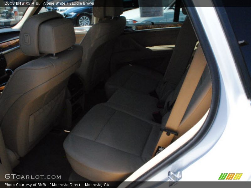 Alpine White / Saddle Brown 2008 BMW X5 4.8i