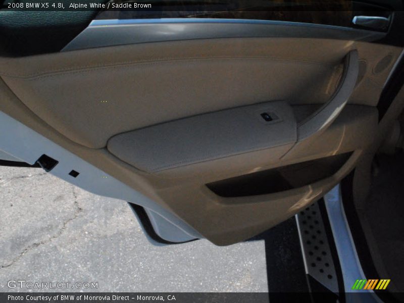 Alpine White / Saddle Brown 2008 BMW X5 4.8i